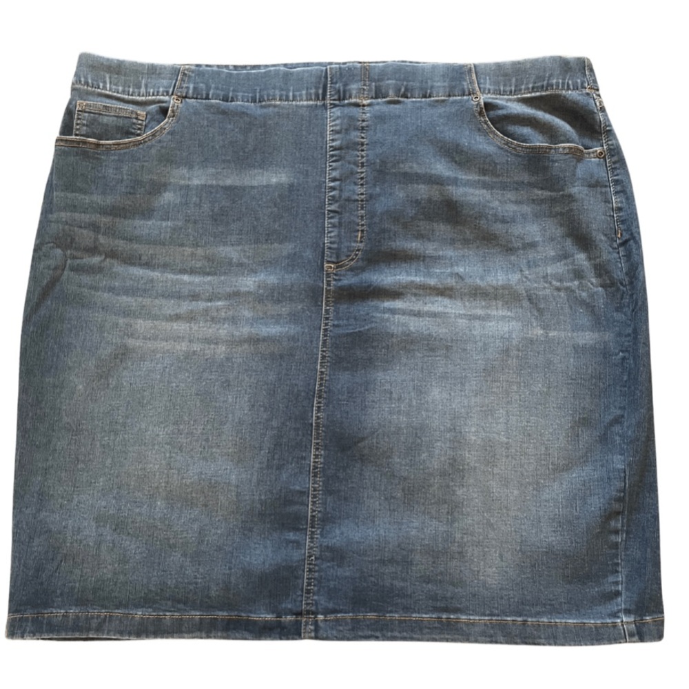 TERRA & SKY DEMIN SKIRT SIZE 3x